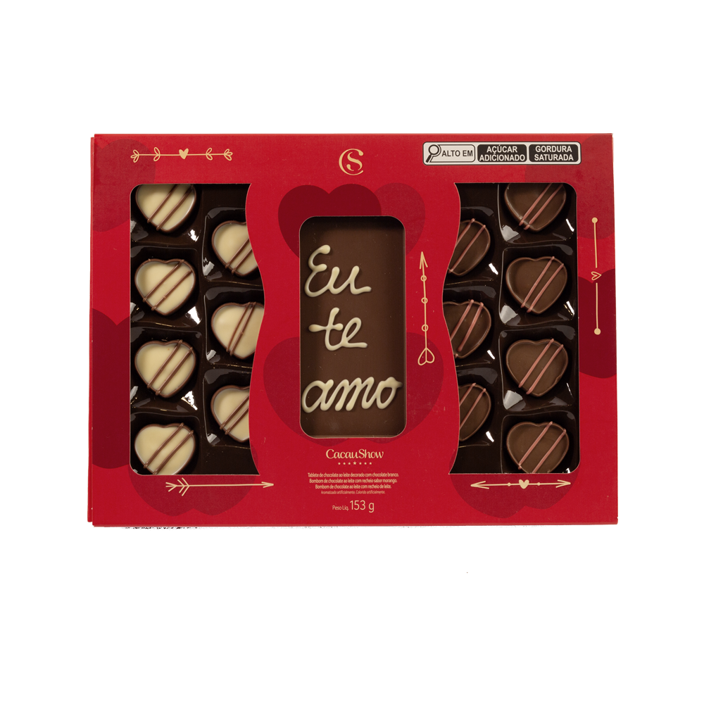 Caixa Artesanal de Bombons Delícias de Amor 153g