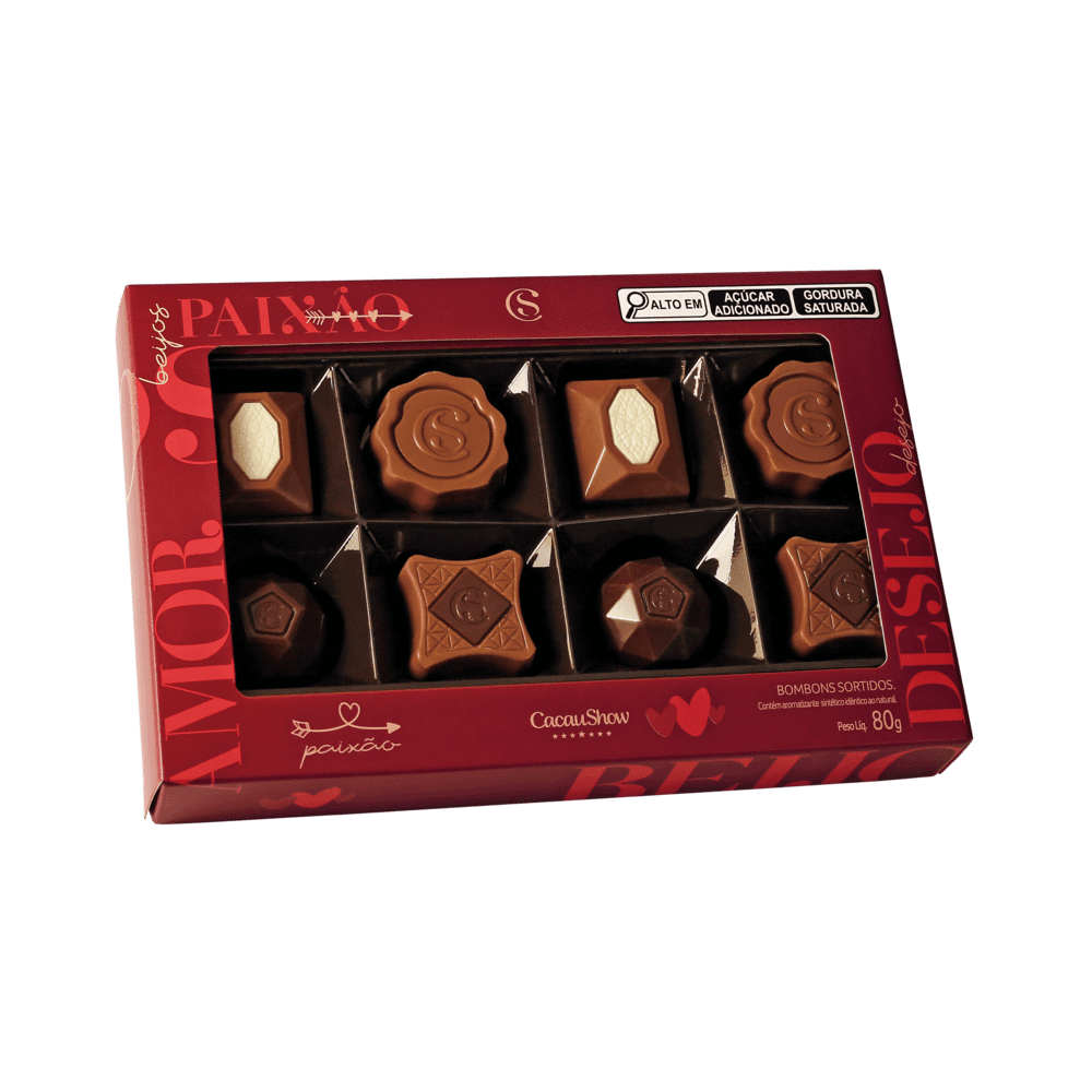 Caixa de Bombons Sortidos Amor 80g