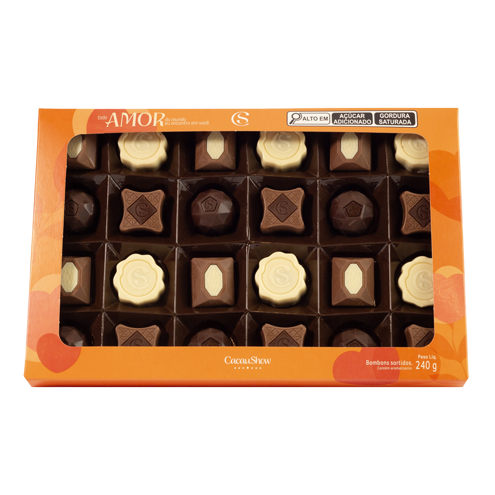 Caixa de Bombons Sortidos Amor 240g